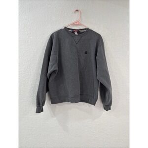 Champion Crewneck Sweatshirt  Adult Large Gray Pullover Crewneck Sweatshirt